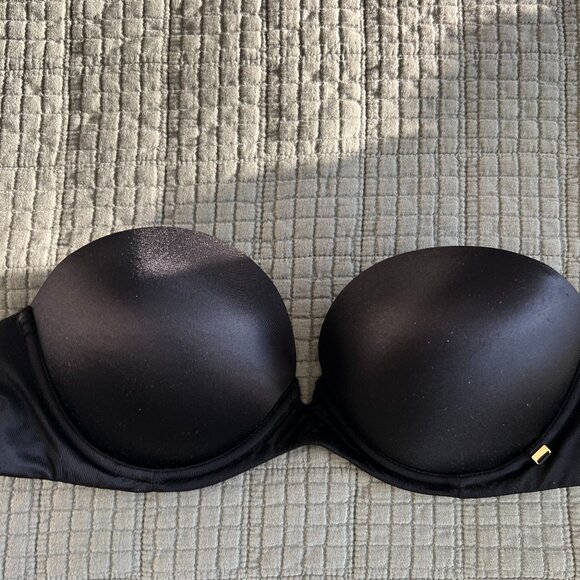 VICTORIA'S SECRET Very Sexy Push-Up Strapless Bra - BLACK - Size 34 C - Picture 2 of 12